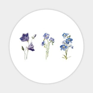 Blue/Purple Flowers Magnet